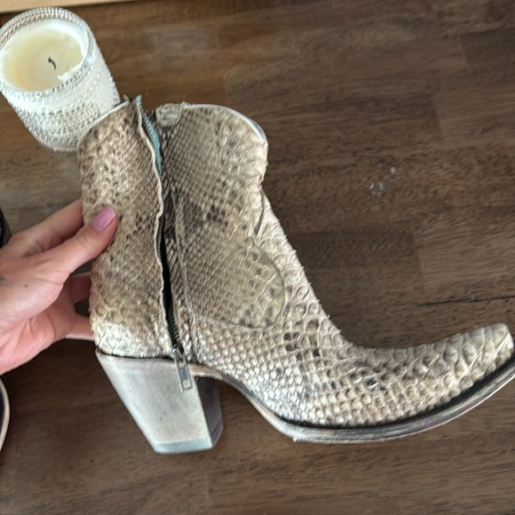 Python textured corral boots - Picture 9 of 9